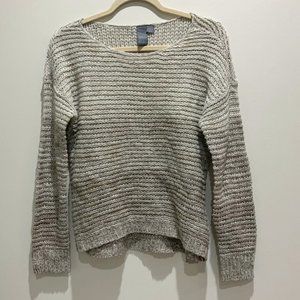 🌴Quinn Gray Knit Ombre Crew Neck Sweater Size S/P